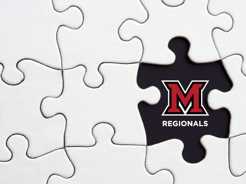 Un rompecabezas con el logotipo de Miami Regionals en una de las piezas