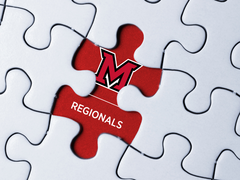A puzzle with the Miami Regionals logo on a piece