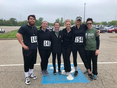 Ortman and her classmates at the Veterans 5K