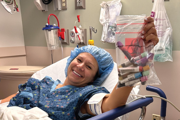 Anna Ressler before her surgery