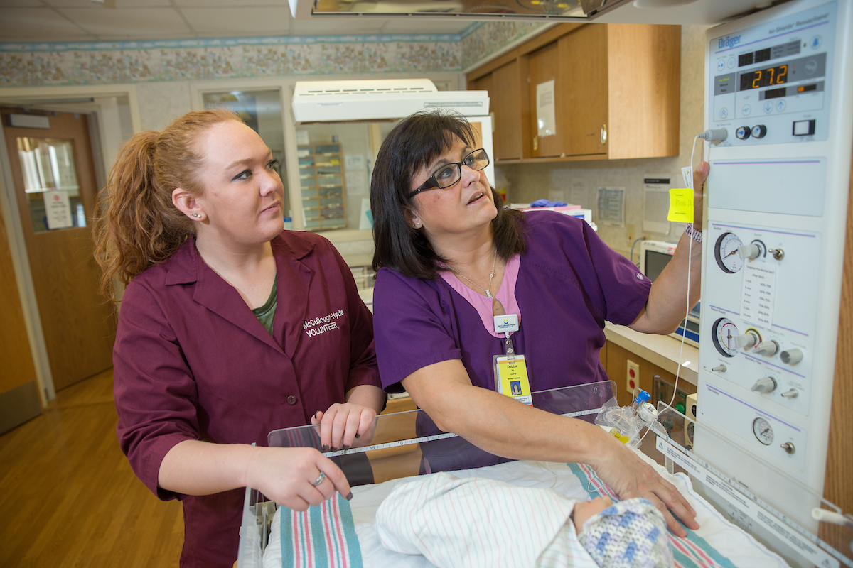 Student working at hospital in Oxford