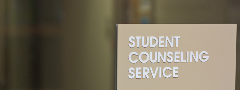 Student Counseling Service Sign
