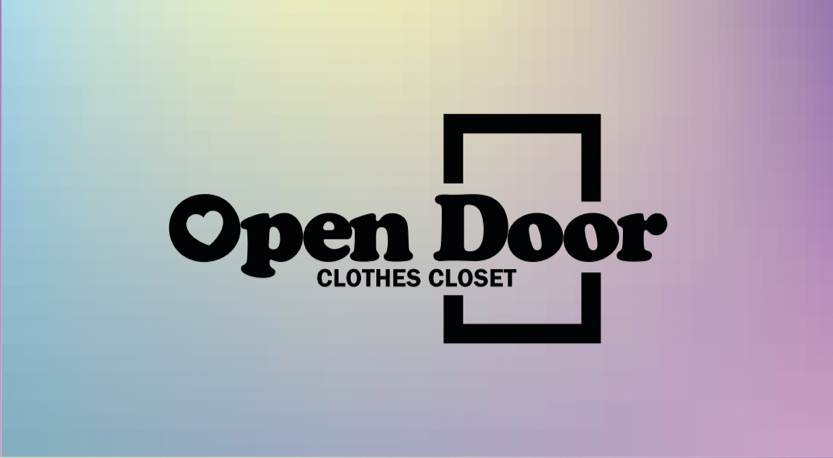 Open Door Clothes Closet