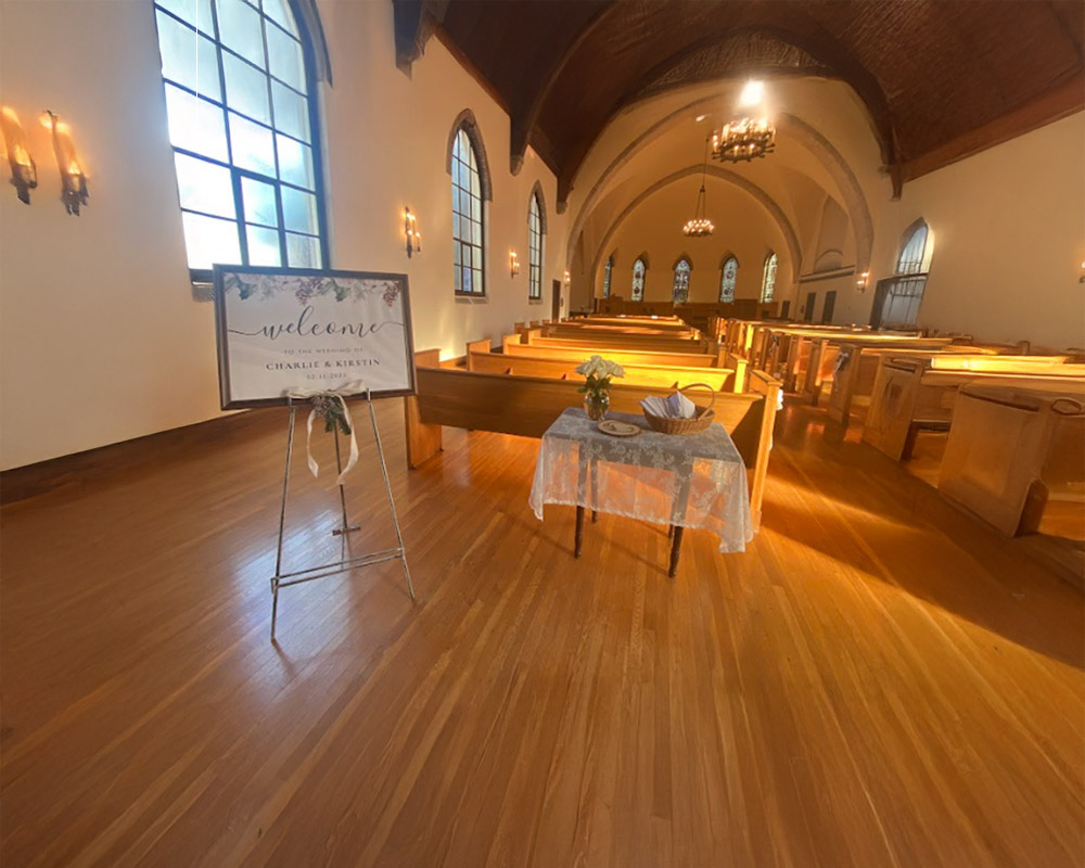 kumler wedding set up