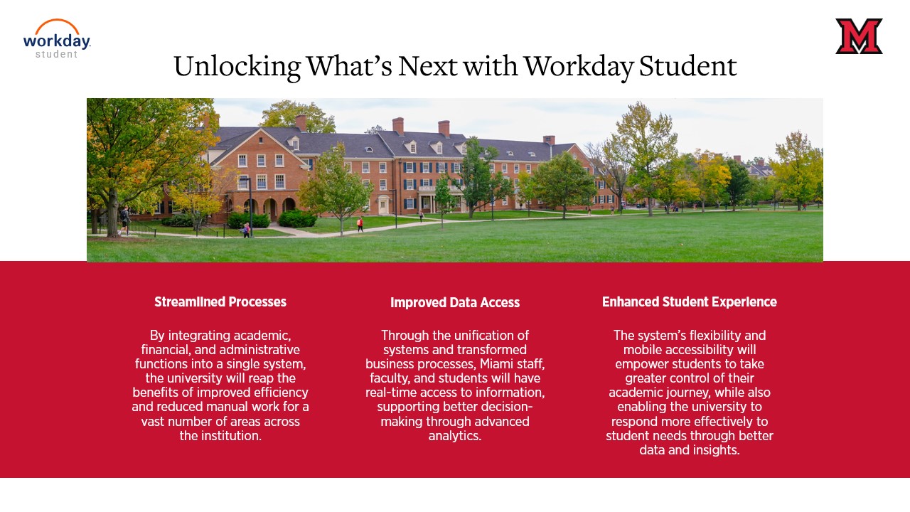 Unlocking what's next with Workday Student: Streamlined Processes, Improved Data Access, and an Enhanced Student Experience